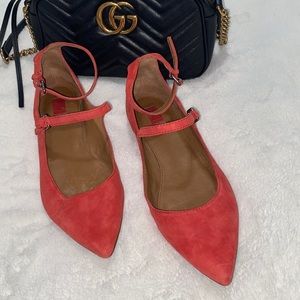 FRYE RED/DARK PINK FLATS SIZE 9 GUC